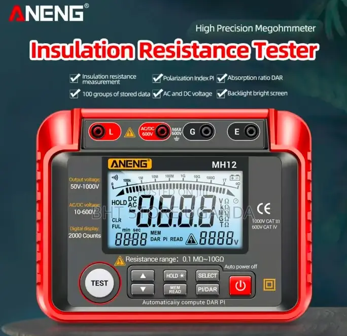 Aneng Mh12 Insulation Resistance Tester