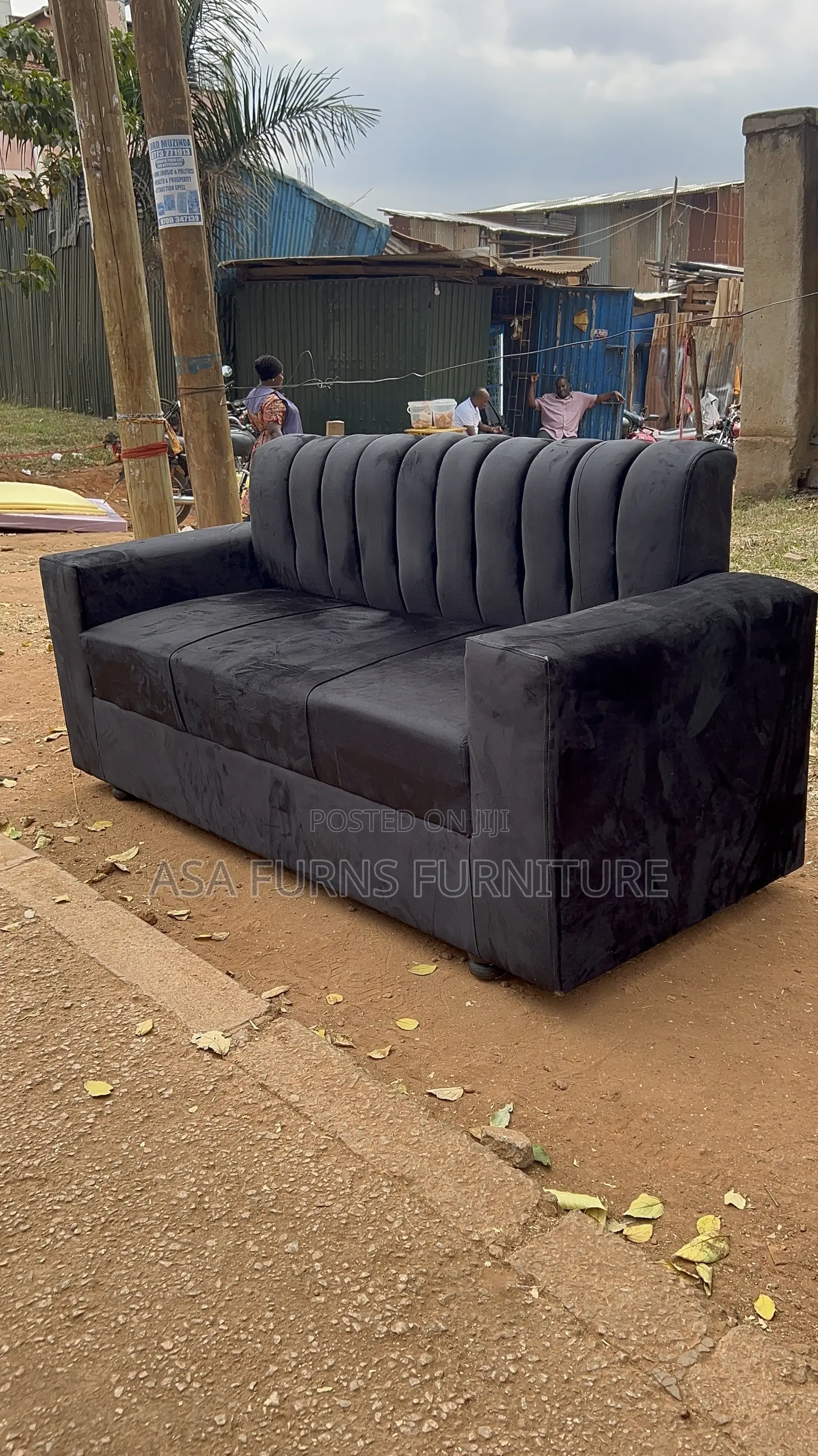 3 Seater in Black Color. Sofa
