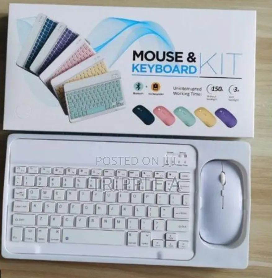 2 in 1 Bluetooth Keyboard and Mouse for iPad, Tablets , iPhone