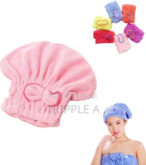 Microfiber Hair Quick Drying Towel Bath Wrap Shower Cap
