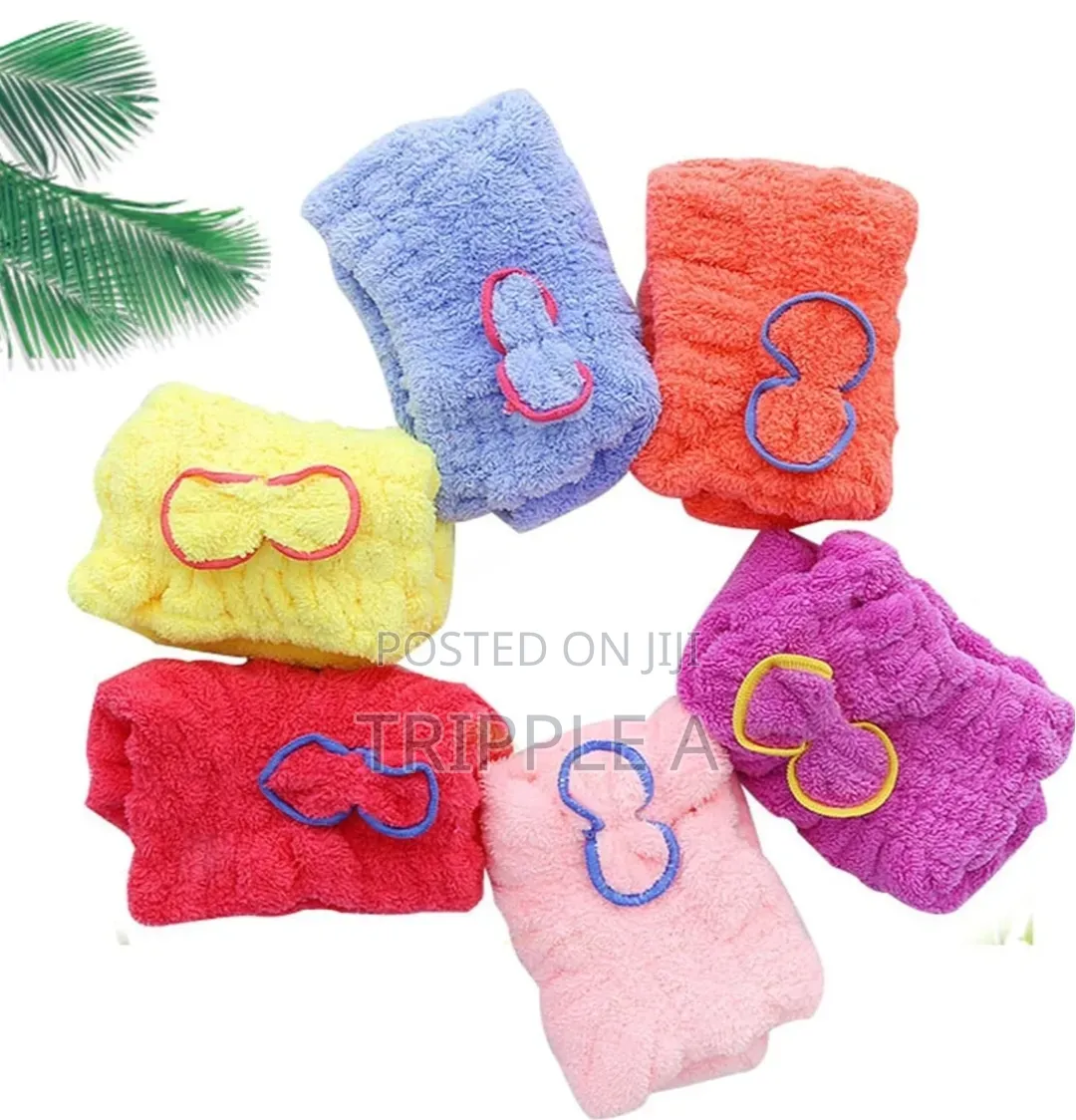 Microfiber Hair Quick Drying Towel Bath Wrap Shower Cap