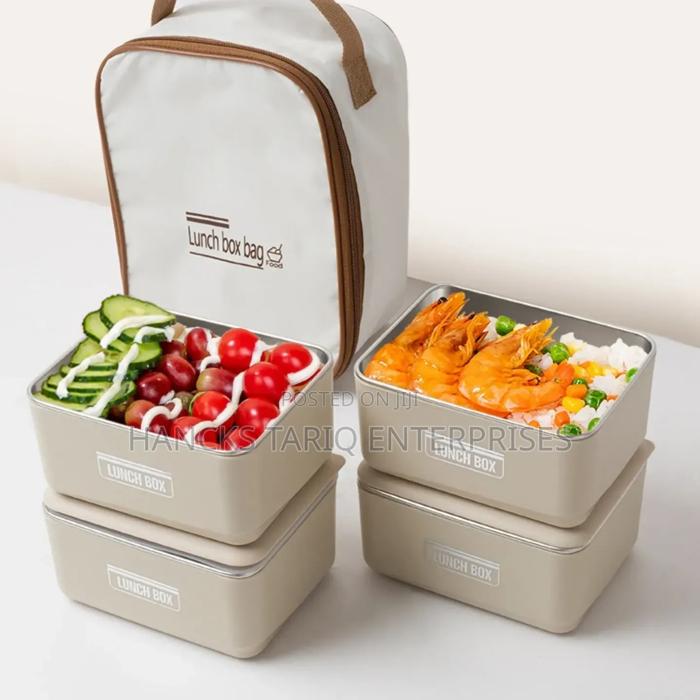 Multi-layer Insulated Lunch Box Set With Carry Bag