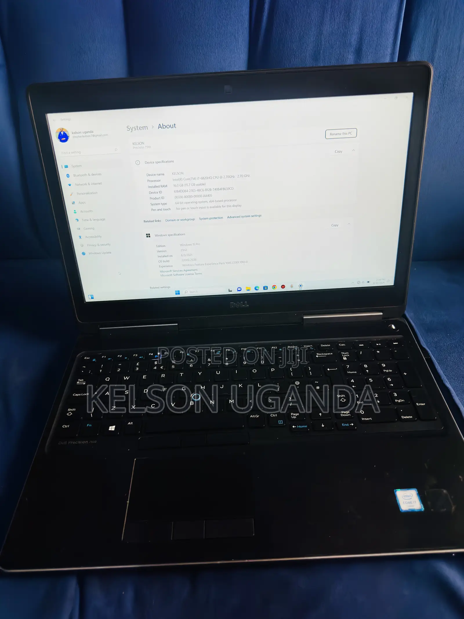 Laptop Dell Precision 7510 16GB Intel Core i7 HDD+SSD 256GB