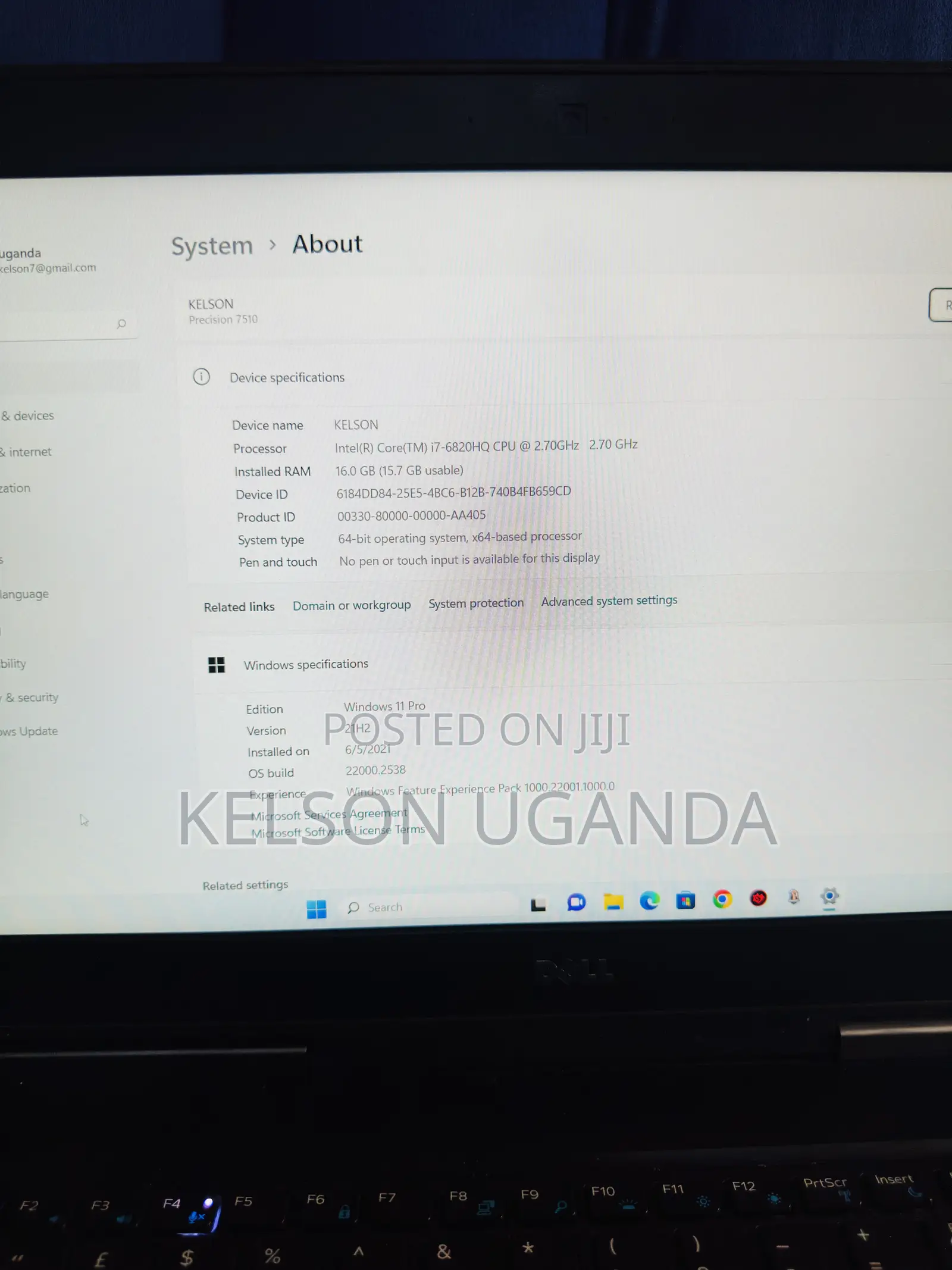 Laptop Dell Precision 7510 16GB Intel Core i7 HDD+SSD 256GB