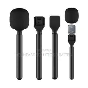 Wireless Lavalier Microphone Interview Handle – Handheld Mic Adapter