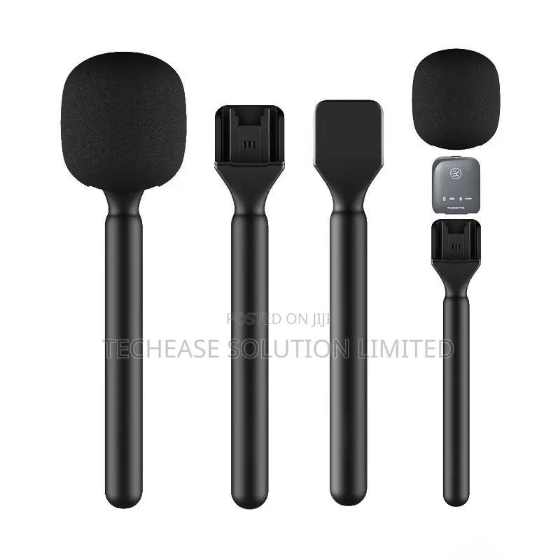Wireless Lavalier Microphone Interview Handle – Handheld Mic Adapter