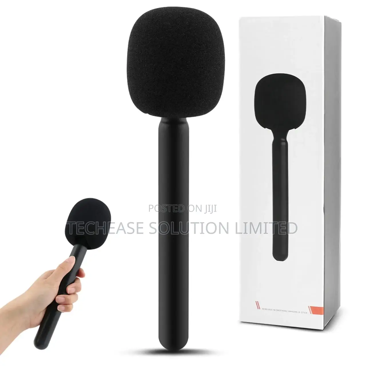 Wireless Lavalier Microphone Interview Handle – Handheld Mic Adapter