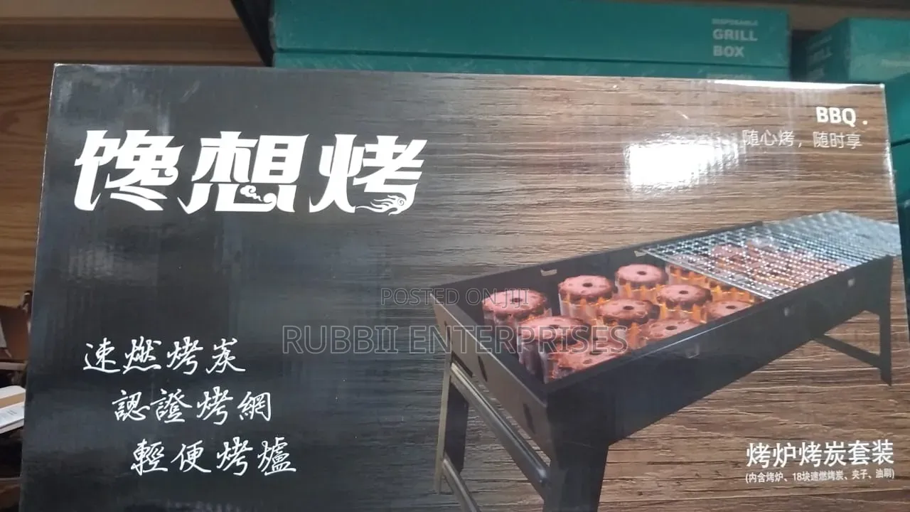 Foldable BBQ Charcoal Grill Kit.