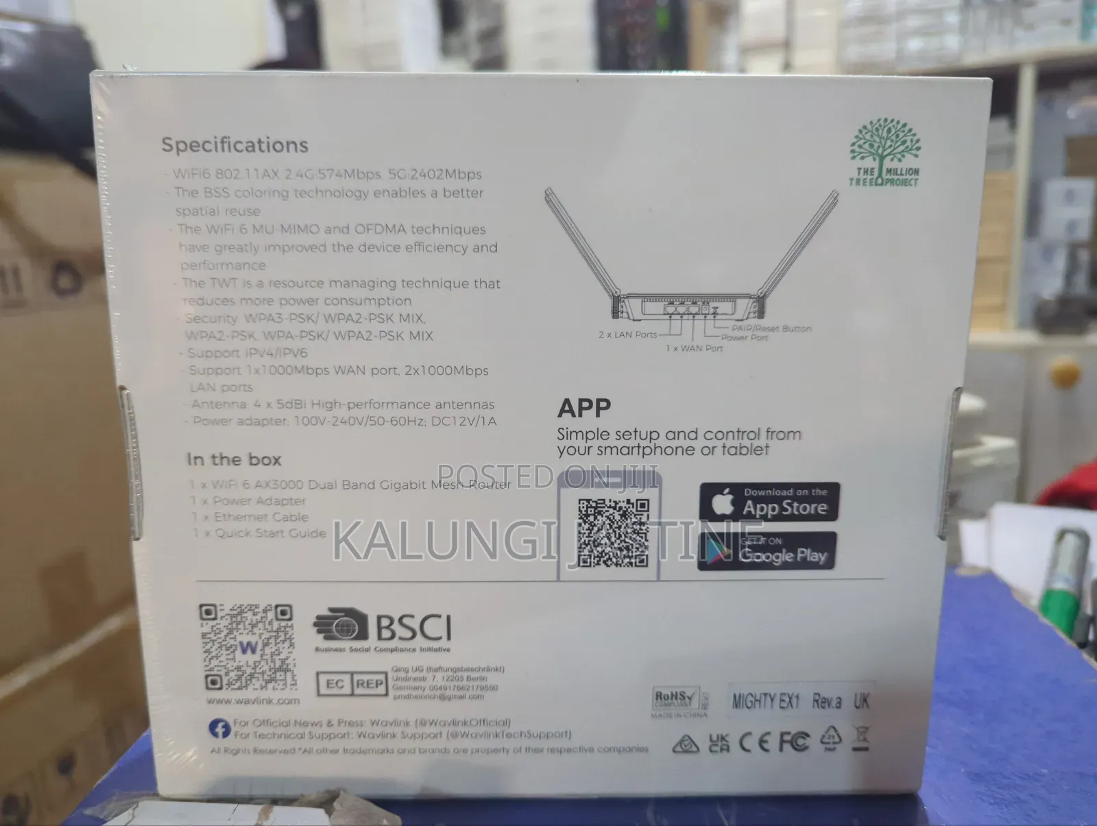 Wavlink Mighty Ex1 Wifi 6 Gigabit Mesh Router