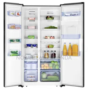 Hisense 670litres Elegant Side-by-Side Refrigerator- Water Dispenser