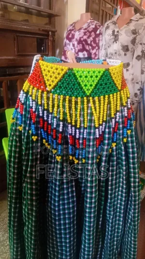 African Woman Beads
