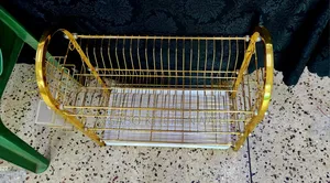 3- Tier Golden Dish Racker