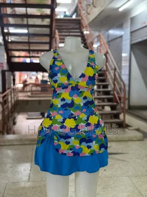 Girls One-Piece Swim Dress Swimwear- Print Designs May Vary