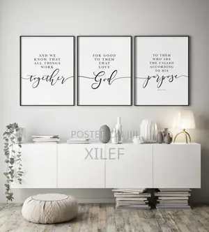 Trio Bible Verse Wall Art for Christians — All Glory to God