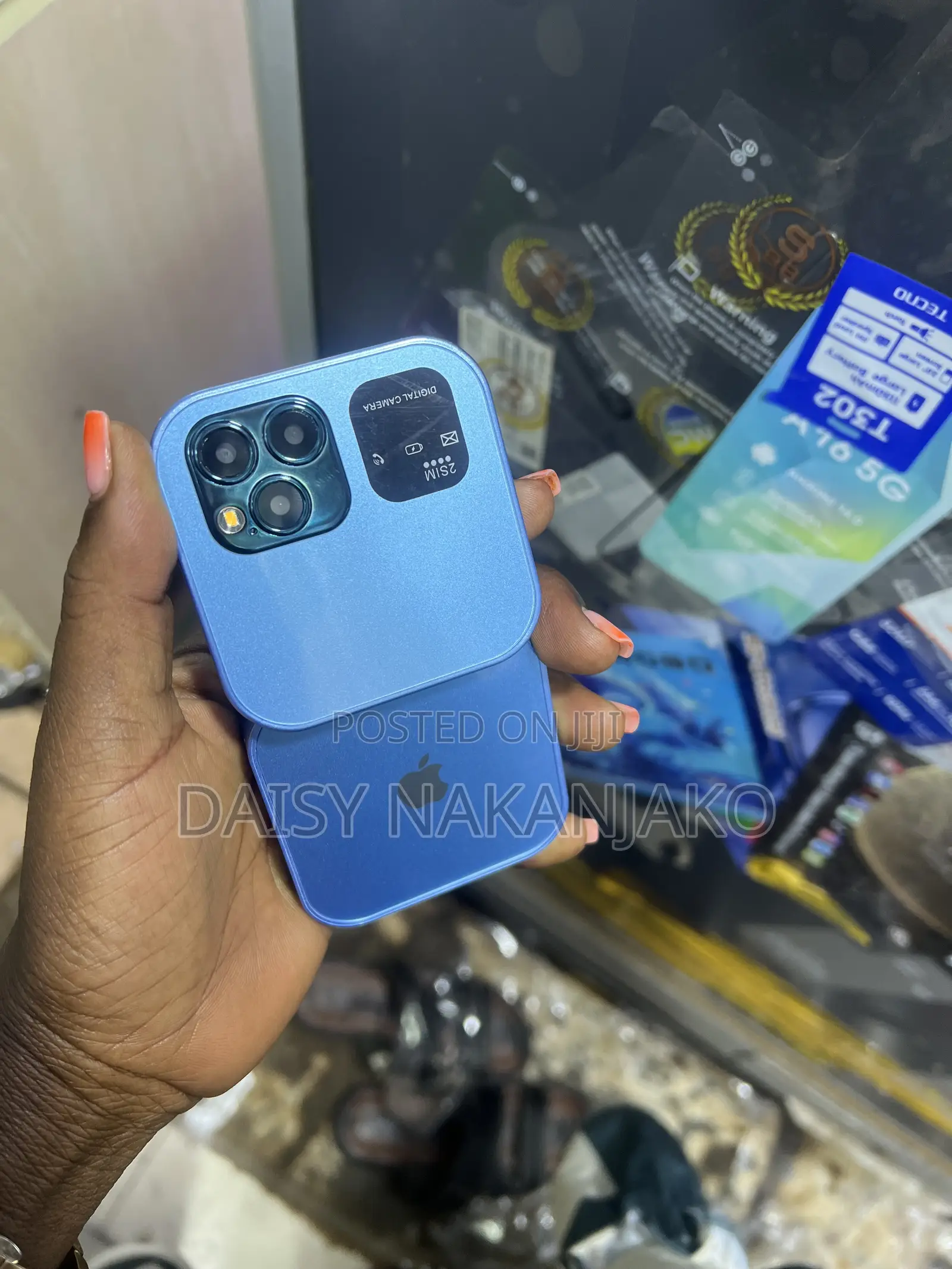 New Mobile Phone Blue
