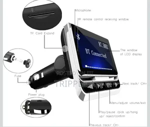 LCD Screen Wireless Fm Transmitter Bluetooth Car Mp3 Player