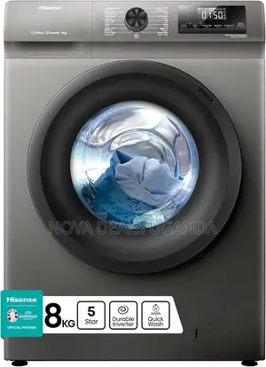 Hisense 8 Kg Front Load Steam Wash Washing Machine, Inverter Motor