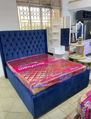 Blue 5 by 6 Fabric Bed