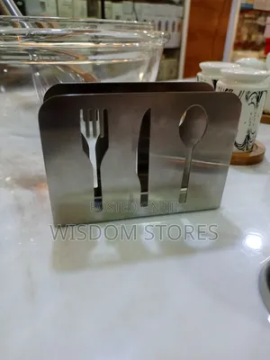 Stainless Steel Napkin Holder.