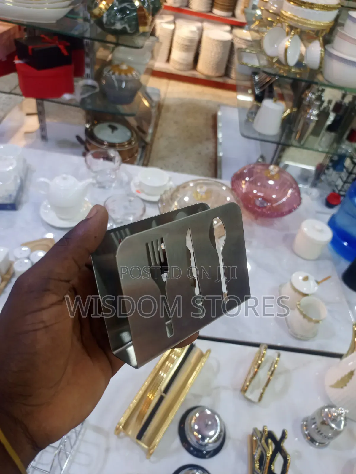Stainless Steel Tissue Saviet Napkin Holder - Silver.