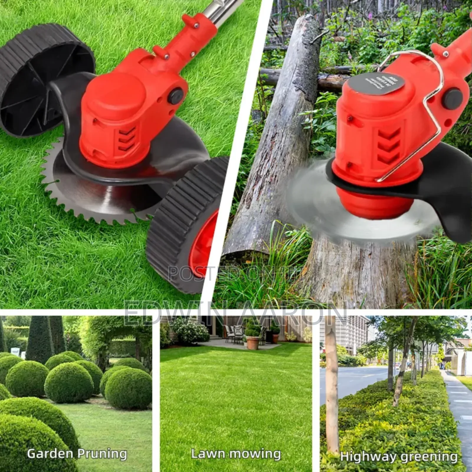 Lawn Mower/ Grass Cutter With 2 Batteries