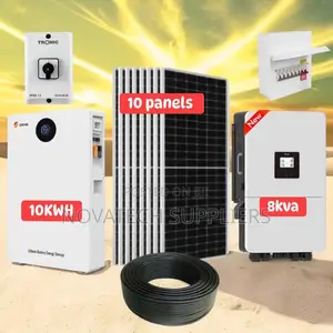 48v 200ah 10kwh Lithium Battery Backup Hybrid Solar Power Kit
