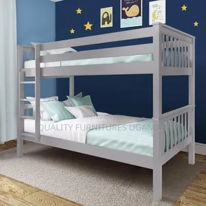 4x6 Gray Wooden Decker Bed