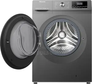 Hisense 7kg Front Load Automatic Washing Machine, Titanium Gray