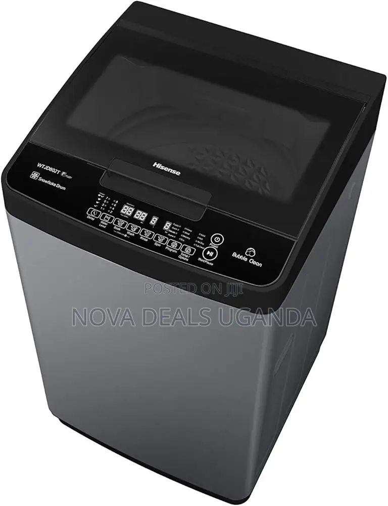 Hisense 8kg Top Load Automatic Washer Titanium Greysilver