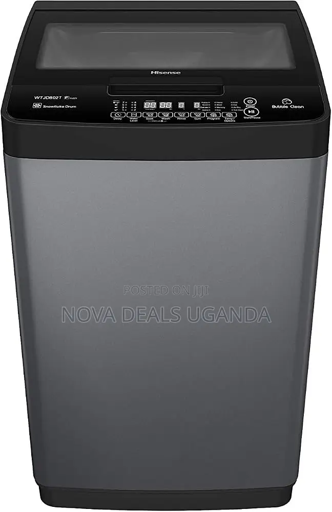 Hisense 8kg Top Load Automatic Washer Titanium Greysilver
