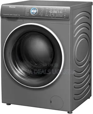 Hisense 12 Front Loader Washing Machine 1400 RPM Led Display Silver