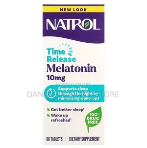 Natrol, Time Release Melatonin, 10mg, Non Habit Forming, 60 Tablets