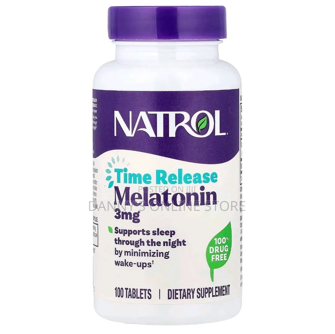 Natrol, Time Release Melatonin, 3mg, Non Habit Forming, 100 Tablets