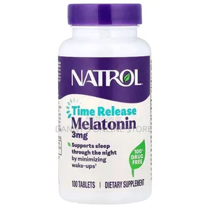 Natrol, Time Release Melatonin, 3mg, Non Habit Forming, 100 Tablets