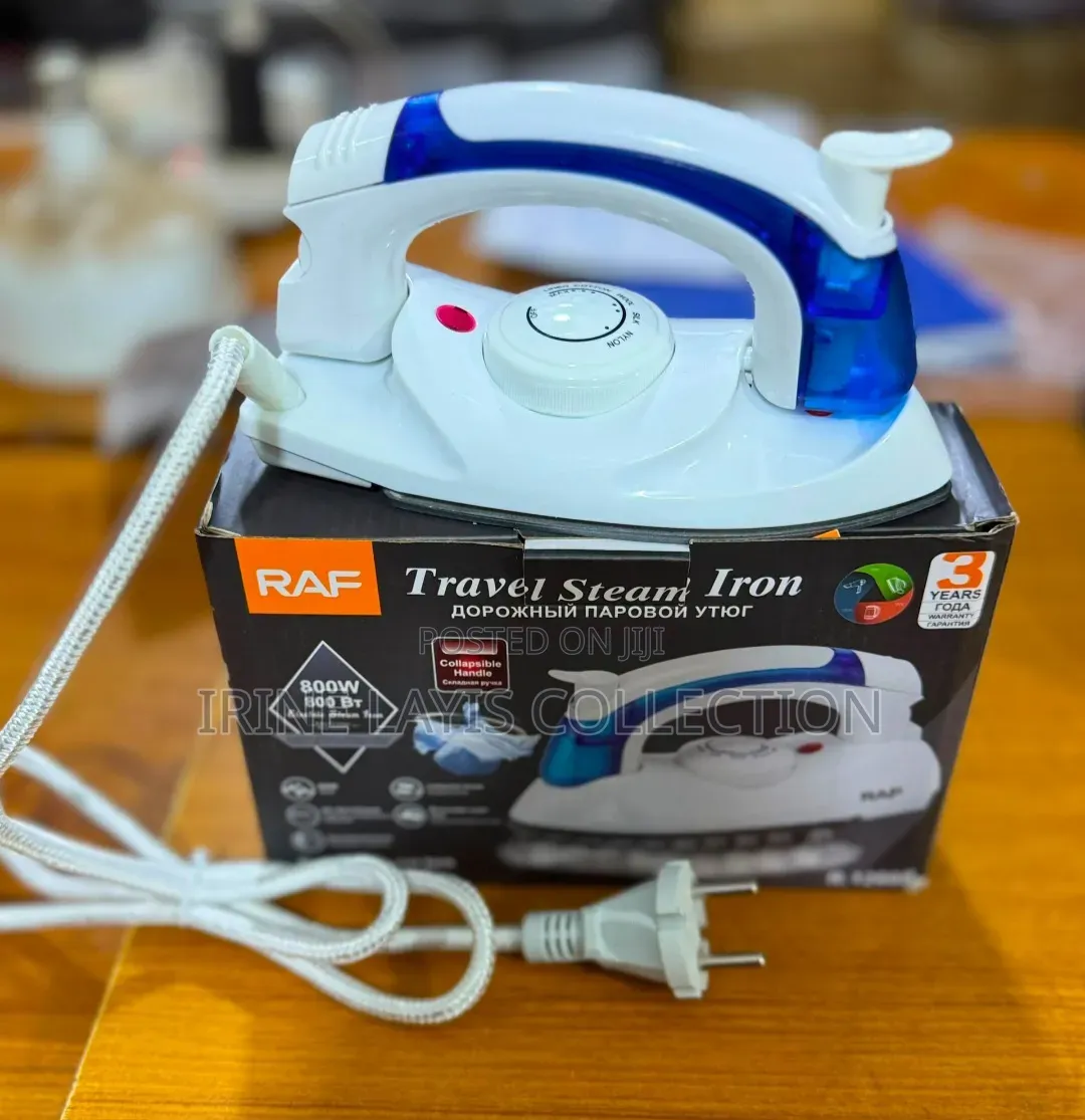 Raf Portable Electric Steam Iron With a Collapsible Handle