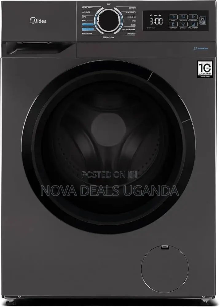 Midea 7kg Front Load Washing Machine,15 Programs,Titanium