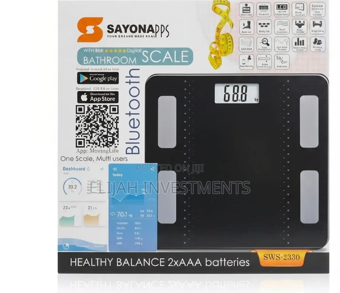 Sayonapps SWS-2330 Bluetooth Digital Bathroom Scale