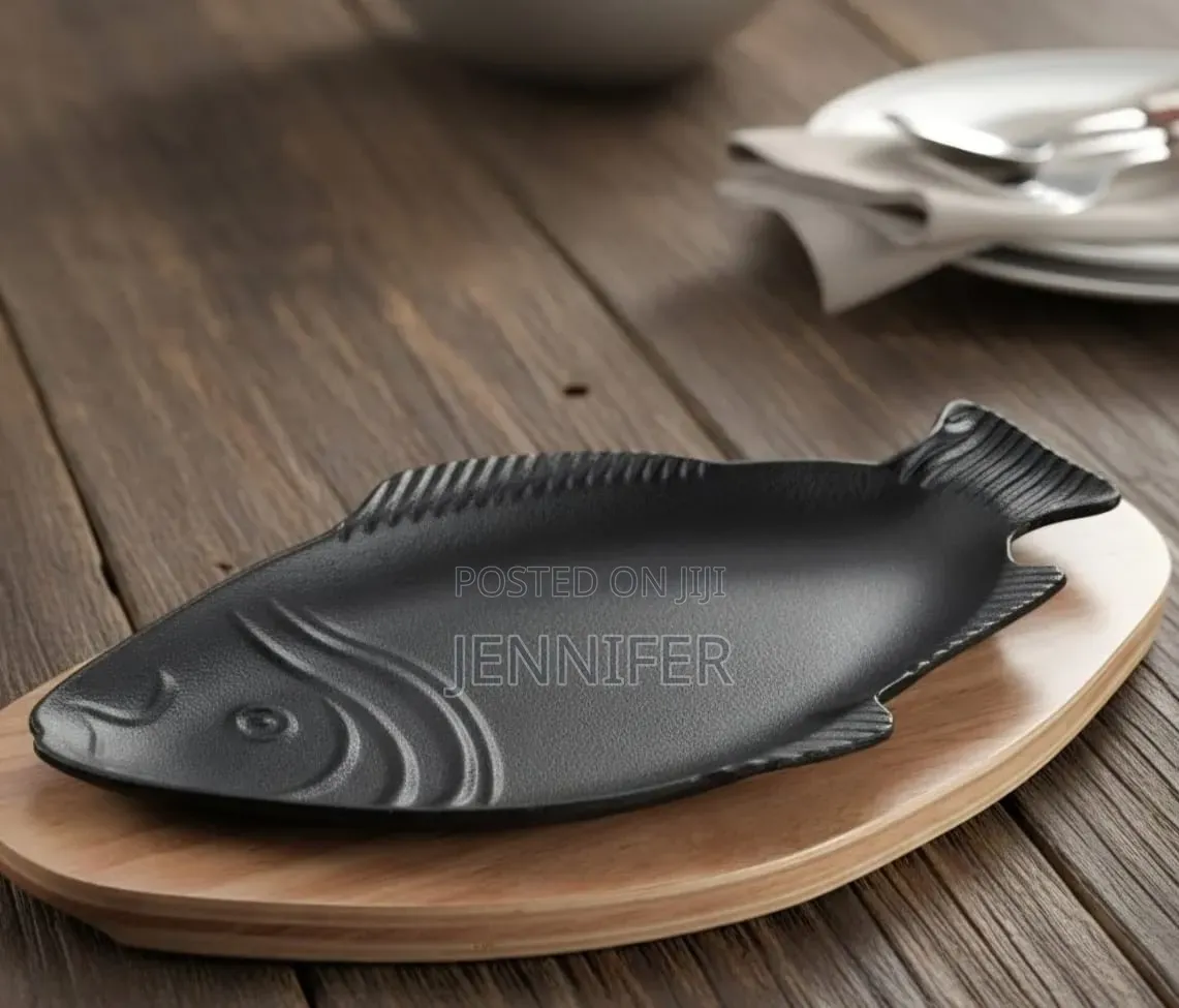 Cast Iron Sizzling Steak or Fish Pan