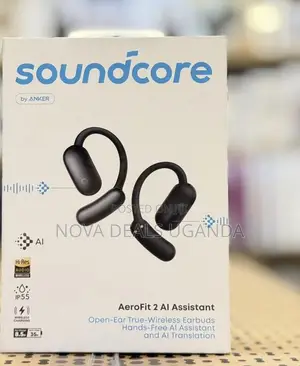 Ankersoundcore Aerofit 2 Ai Assistant Open-Ear Earbuds, 2x Bass,
