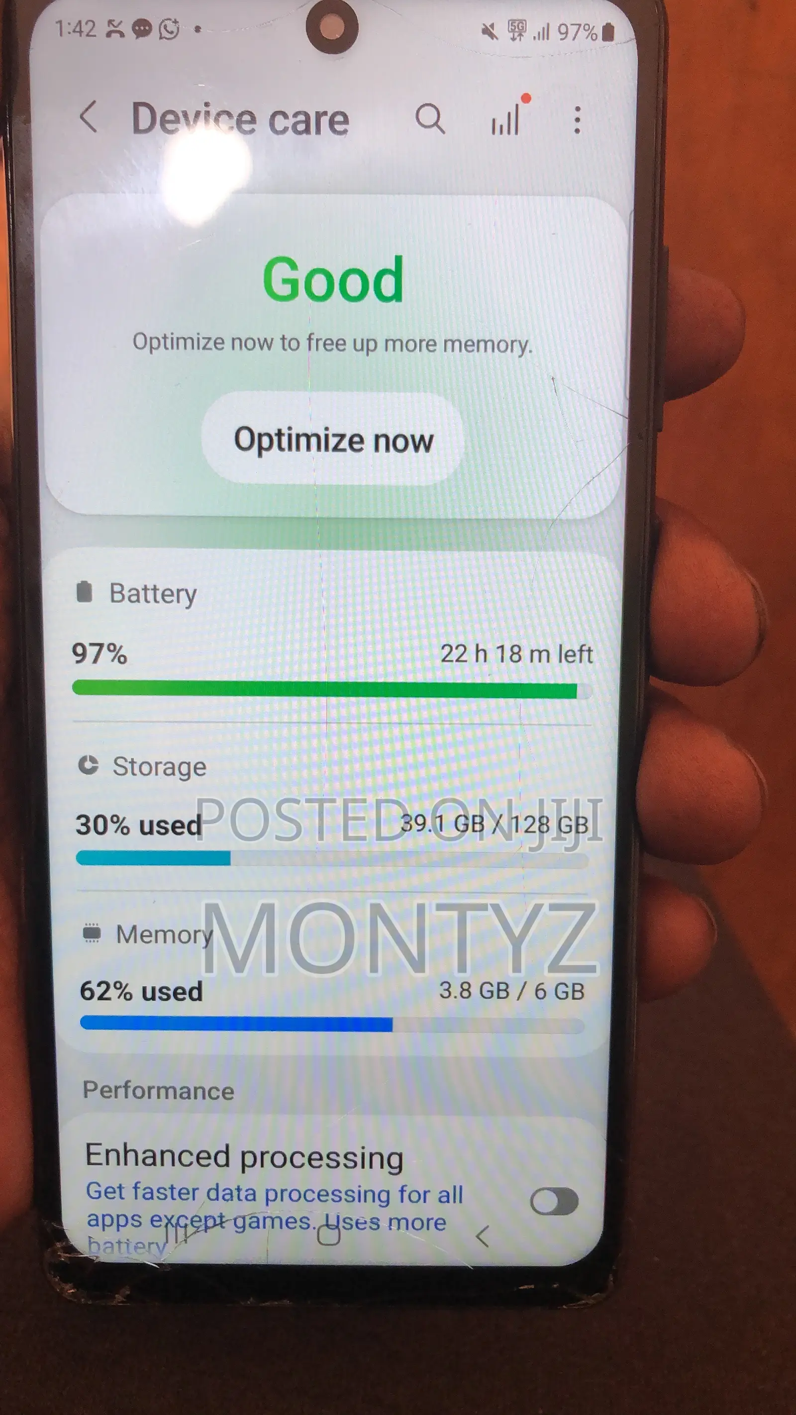 Samsung Galaxy S20 128 GB Black
