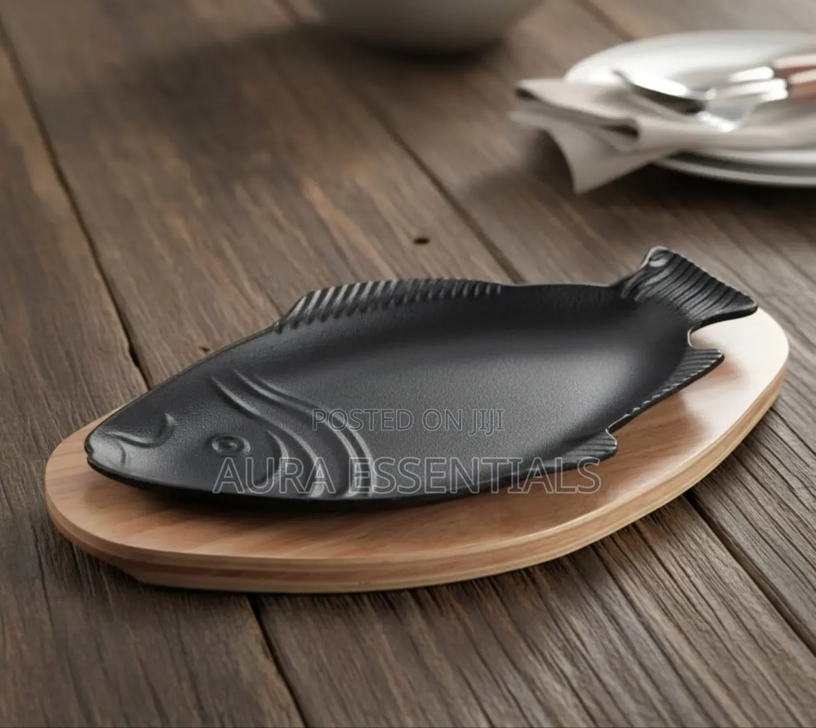 Cast Iron Sizzling Steak or Fish Pan