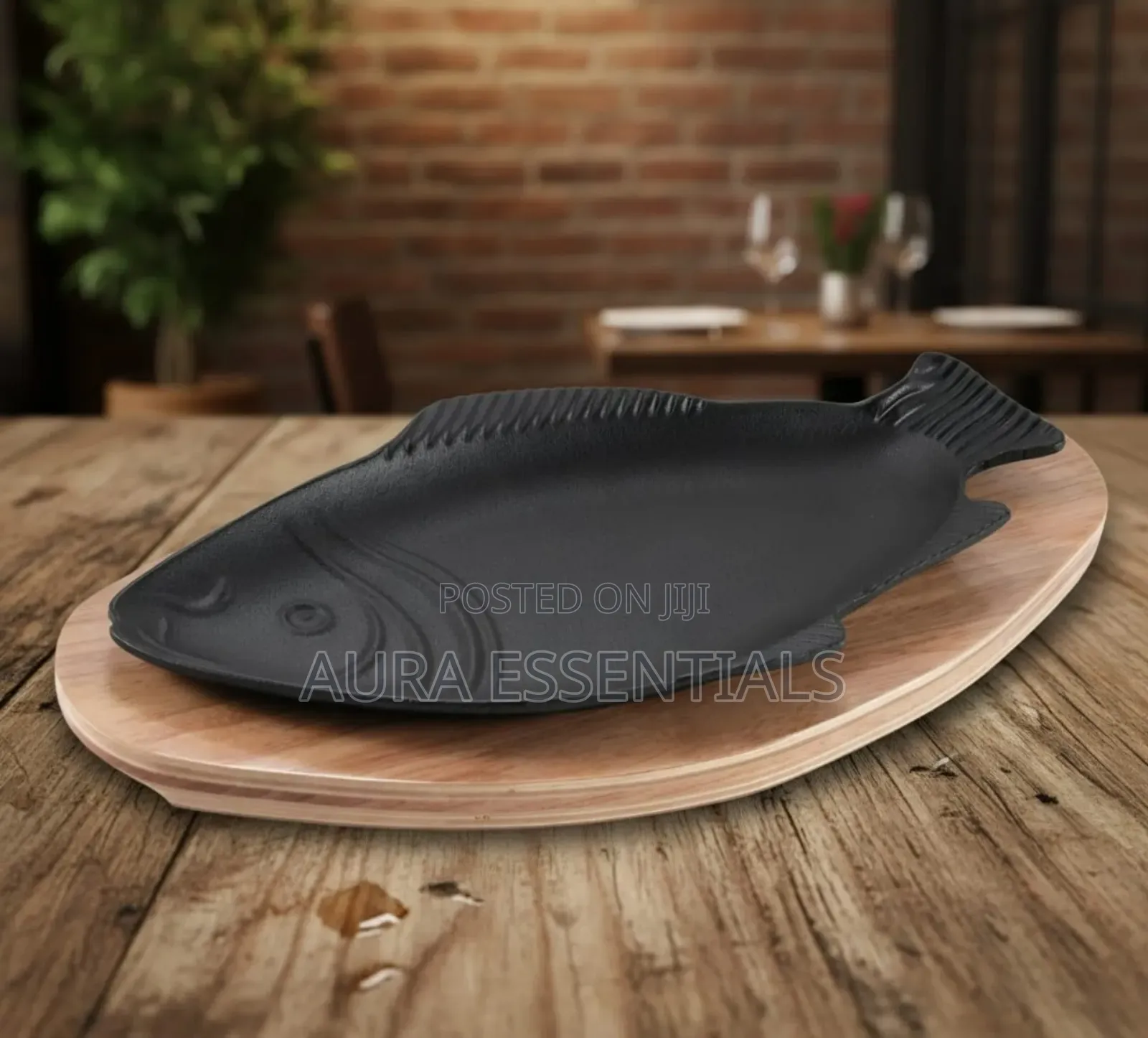 Cast Iron Sizzling Steak or Fish Pan
