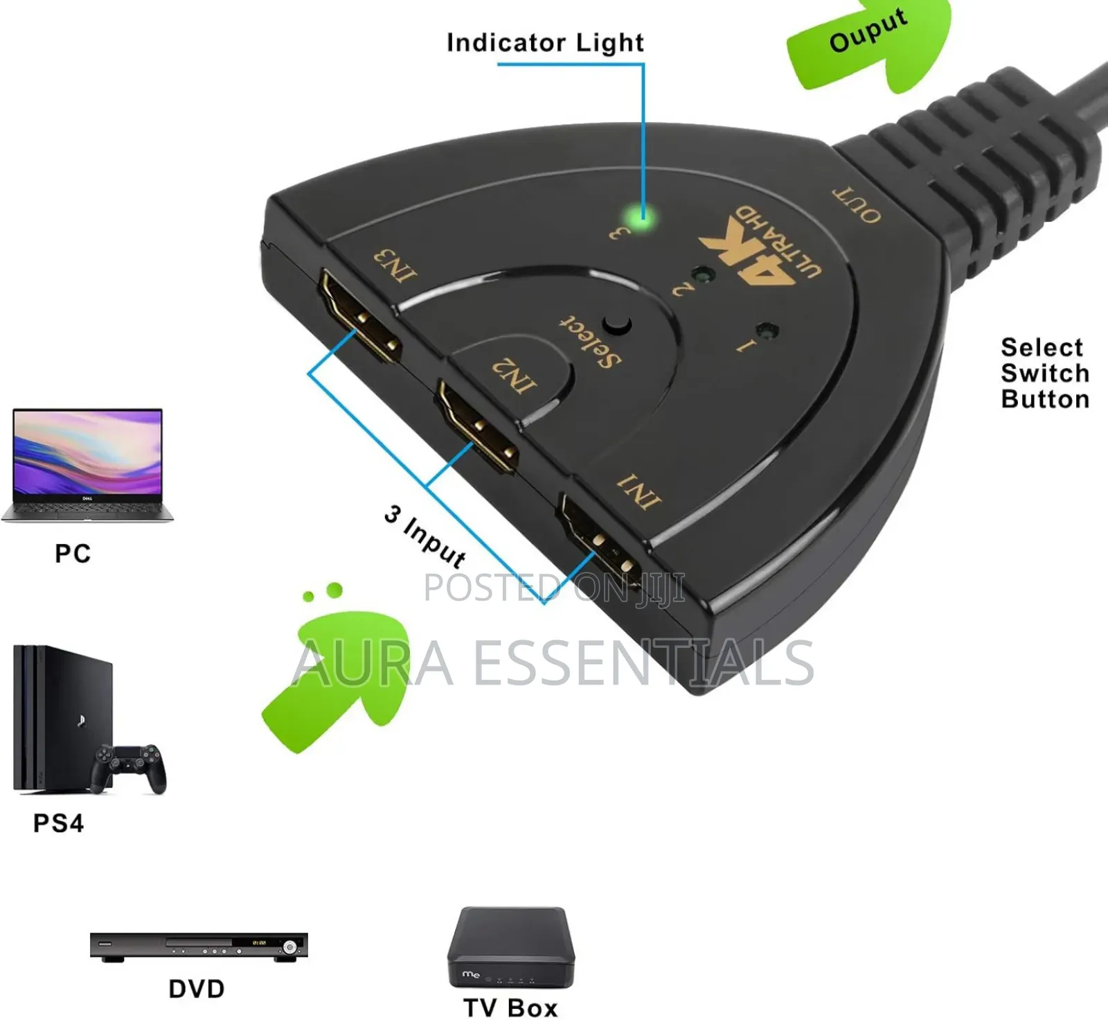 3 Port Hdmi Switcher