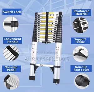 3.8m Aluminum Telescoping Extension Ladder