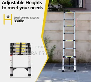2.6m Heavy-Duty Portable Aluminum Telescopic Ladder