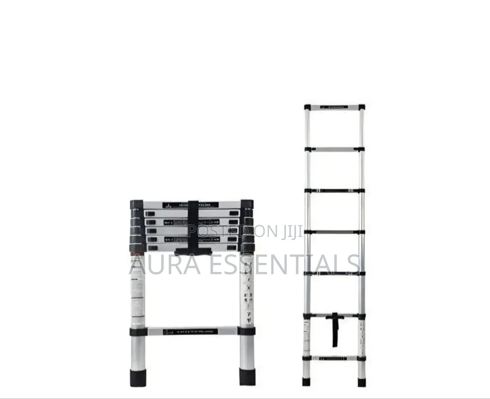 3.2-Meter (Approx. 10.5 Ft) Aluminum Telescopic Extension Ladder