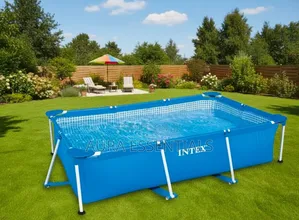2.6m X 1.6m X 65cm Rectangular Steel Frame Intex Swimming Pool