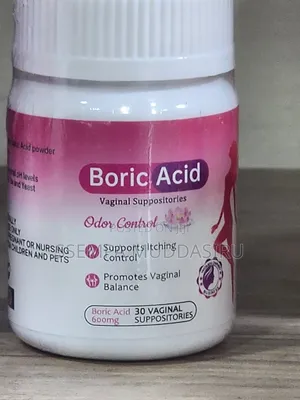 Boric Acid,30 Vaginal Suppositories, 600mg,Dietry Supplement
