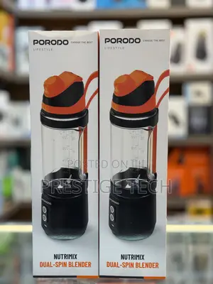 Porodo Nutrimix Portable Blender, 700ml, Rechargeable Personal Blender