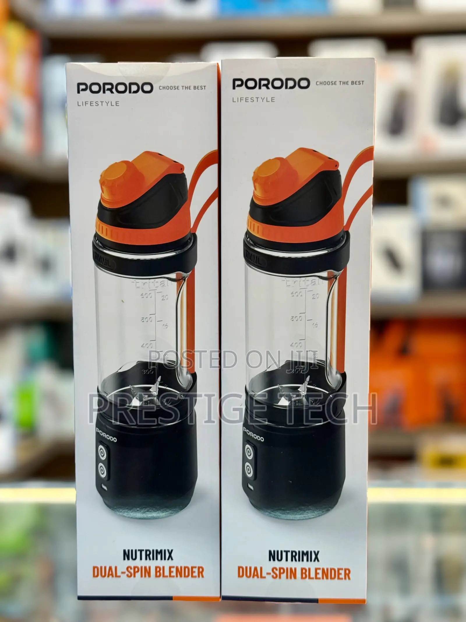 Porodo Nutrimix Portable Blender, 700ml, Rechargeable Personal Blender